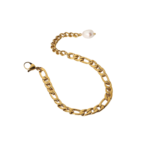 Pearl Curb Bracelet